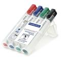 BUSTA 4 PENNARELLI LUMOCOLOR 351 STAEDTLER PER LAVAGNE CANCELLAB