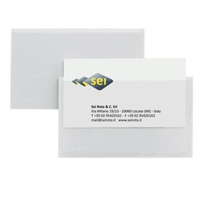 Sei Eticard T portabiglietti da visita 5,5X9cm adesivi conf.10