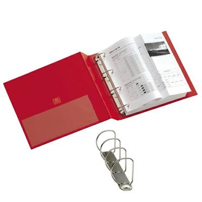 Raccoglitore 4 anelli 50mm stelvio a4 colore rosso