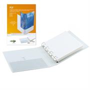 Raccoglitore FLY 50 A4 4D 22x30cm personalizzabile bianco SEI RO