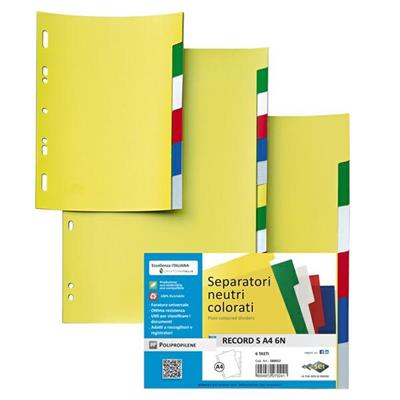 Intercalare neutro ppl 6 tacche color