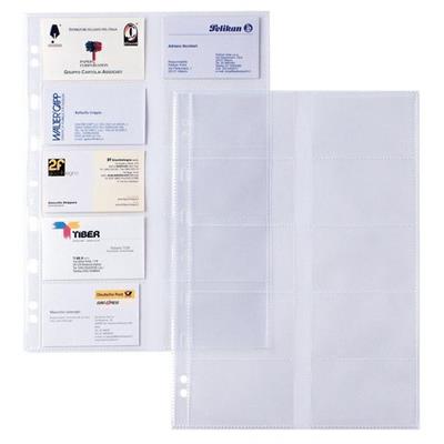 10 buste forate ATLA CARD 21x29,7cm porta 20 biglietti visita
