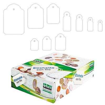 Etichette lebez c/filo 7X19 a383 100pz