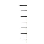 Pettine surebind 10 denti 75mm colore nero