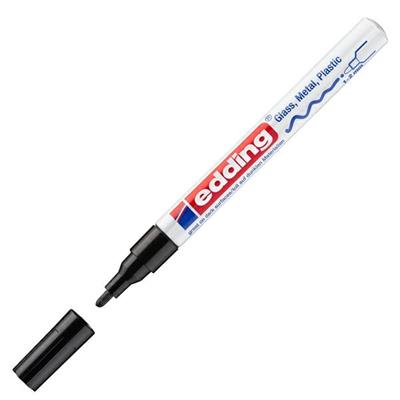 Marcatore edding 751 a vernice punta tonda 1-2 mm colore nero