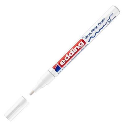 Marcatore edding 751 a vernice punta tonda 1-2 mm colore bianco