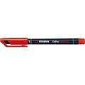 Pennarello stabilo ohp s 0.4 rosso