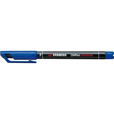 Pennarello stabilo ohp f 0.7 blu