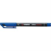 Pennarello stabilo ohp f 0.7 blu