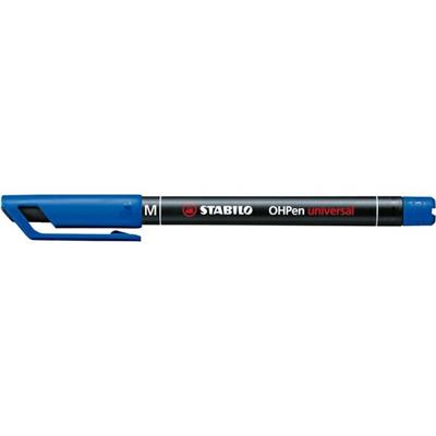 Pennarello stabilo ohp m 1.0 blu
