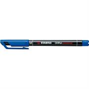 Pennarello stabilo ohp m 1.0 blu