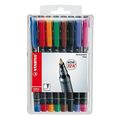 Pennarello stabilo ohp f 0.7 ass. 8pz