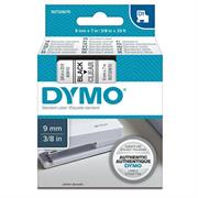 Nastro etich. dymo 409100 mm9x7mt nero/trasp