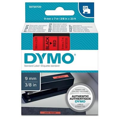 Nastro etich. dymo 409170 mm9x7mt nero/rosso