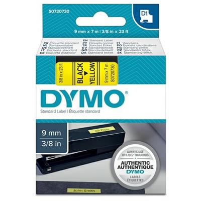 Nastro etich. dymo 40918 mm9x7mt nero/giallo