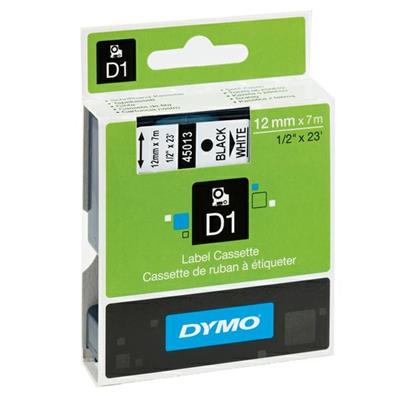 Nastro etich. dymo 450130 mm12x7mt nero/bianco