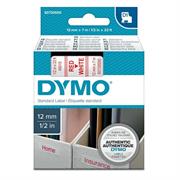 Nastro etich. dymo 450150 mm12x7mt rosso/bianco