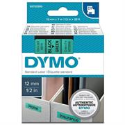 Nastro etich. dymo 450190 mm12x7mt nero/verde