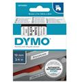 Nastro etich. dymo 458030 mm19x7mt nero/bianco