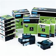 Nastro etich. dymo 458060 mm19x7mt nero/blu