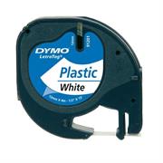 Nastro DYMO LT in plastica 12mmx4mt. nero/bianco