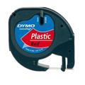 Nastro DYMO LT in plastica 12mmx4mt. nero/rosso