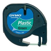 Nastro DYMO LT in plastica 12mmx4mt. nero/verde
