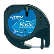 Nastro DYMO LT in plastica 12mmx4mt. nero/blu