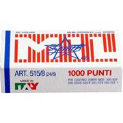 Punti cucitrice zenith 515/8 passo 24/8 scatola 1000pz