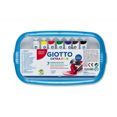 Colori tempera GIOTTO valigetta 7 pz. 12ml.