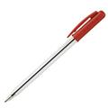 Penna sfera tratto 1 green plastic rosso