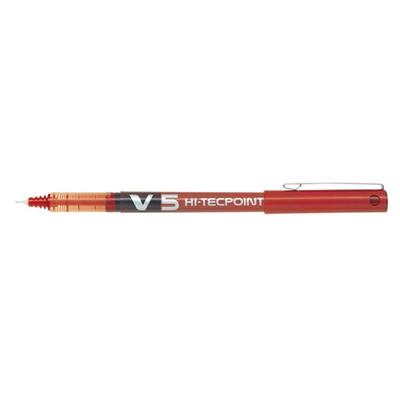 Penna roller PILOT V5 0.5 rosso punta extrafine 0,5mm.