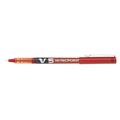 Penna roller PILOT V5 0.5 rosso punta extrafine 0,5mm.