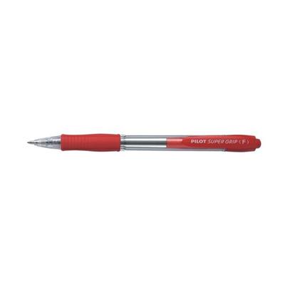 Penna sfera scatto PILOT SUPER GRIP punta 0.7mm. rosso
