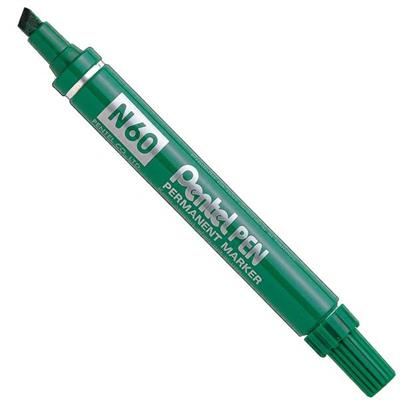 Marcatore pentel n60 p.scalpello 5.5 verde