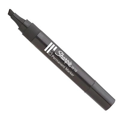 Marcatore papermate sharpie w10 punta scalpello nero