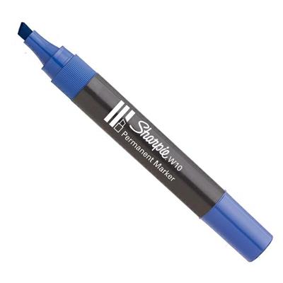 Marcatore papermate sharpie w10 punta scalpello blu