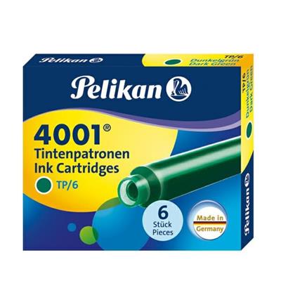 Cartucce stilo 4001 pelikan verde 6pz