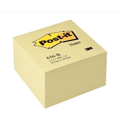 Cubo post it 636-B 76x76 giallo
