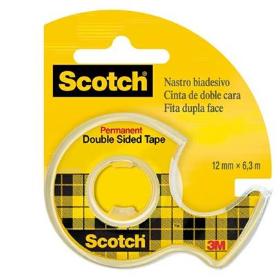 Nastro biadesivo c/chiocciola mm12x6mt Scotch 3m
