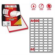 Et.ades. A/400 bianca 100fg A4 38,1x21,2mm 65eti/fg Markin