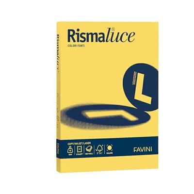 Carta rismaluce a4 200gr giallo sole 125fg