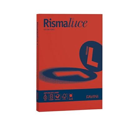 Carta rismaluce a4 200gr rosso scarlatto 125fg