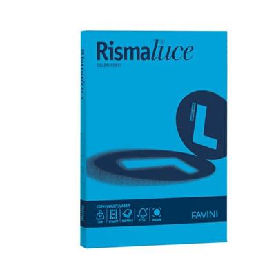 Carta rismaluce a4 200gr azzurro 125fg