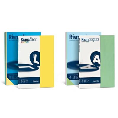 Carta rismacqua a4 200gr assortiti 5 colori fg 125