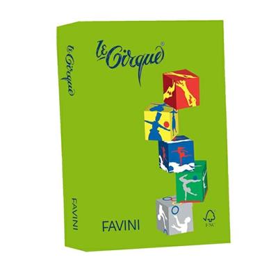 Carta favini le cirque a4 80gr verde prato 500fg