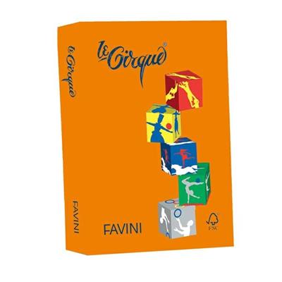 *** carta favini le cirque a4 80gr arancio 205 500fg