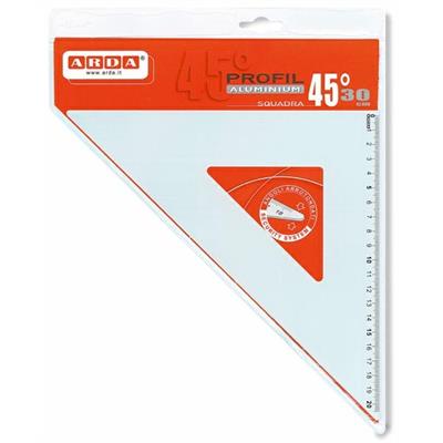 Squadra alluminio ARDA PROFIL 30 cm. (45°/60°)