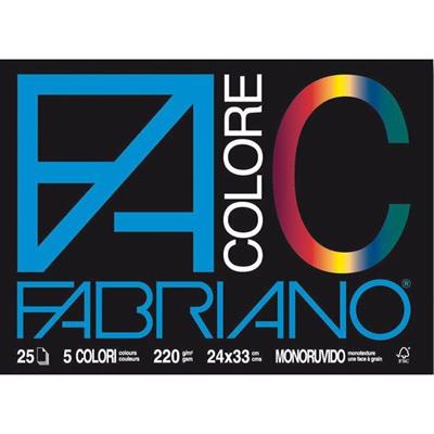 Album colore 25 fogli 33x48cm, 220g/mq a 4 angoli colori assorti