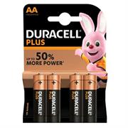Batteria Duracell plus alcalina stilo AA - 1,5v 4 pz